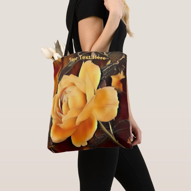Tote Bag Rose de flamme (De près)