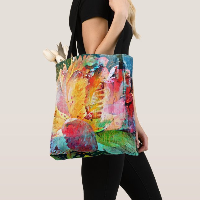 Tote Bag Rose de fleurs (De près)