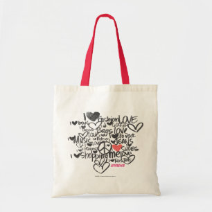 Tote Bag Rose de graffiti