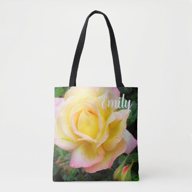 Tote Bag Rose de la paix (Devant)