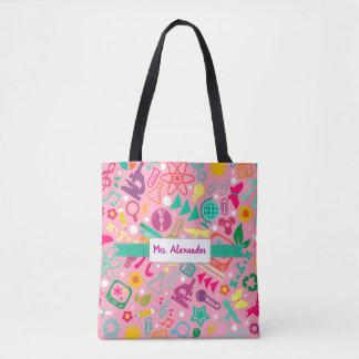 Tote Bag Rose de professeur d'étudiant de Fourre-tout