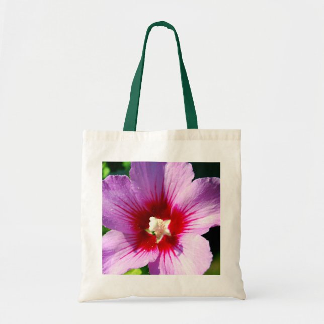 Tote Bag Rose de Sharon pourpre foncé (Devant)