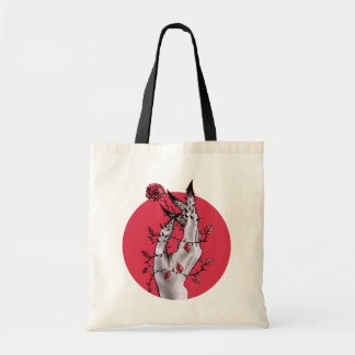Tote Bag Rose déplaisant Mains Thorns Macabre Rouge