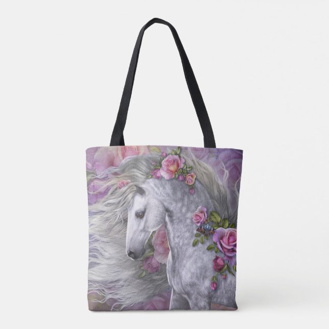 Tote Bag Rose d'été Fourre-tout (Dos)