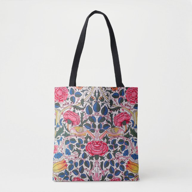 Tote Bag Rose et Bird, William Morris (Devant)