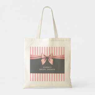 Tote Bag Rose et Gris avec Fête des mariées en arc