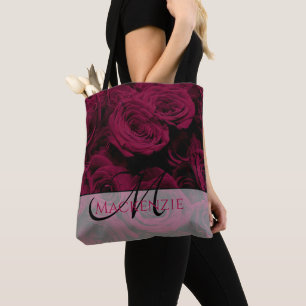Tote Bag Rose foncé magenta rouge bordeaux
