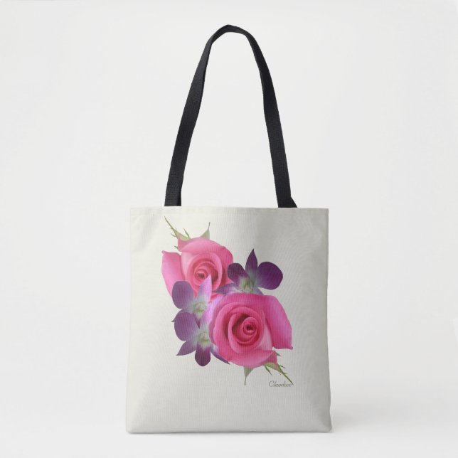 Tote Bag Rose Fourre-tout (Devant)