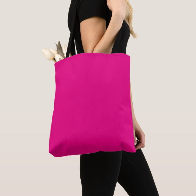 Tote Bag Rose Fuchsia Tendance  (De près)