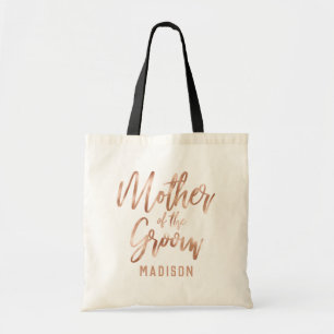 Tote Bag Rose Gold Mariage Moderne du Père du Marié