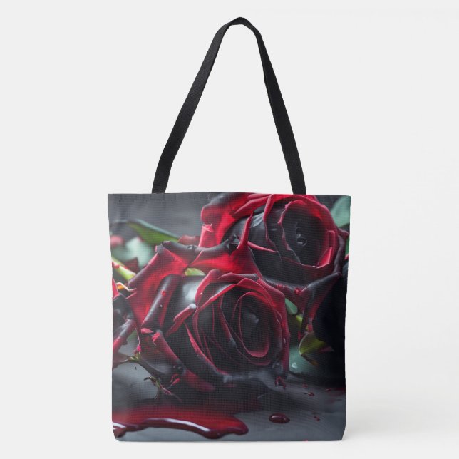 Tote Bag Rose gothique (Devant)