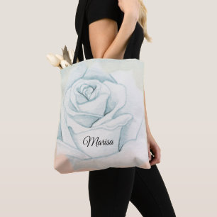 Tote Bag Rose gris clair