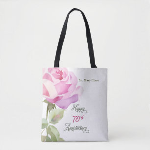 Tote Bag Rose Jubilé du 70ème Anniversaire Nun Custom Name