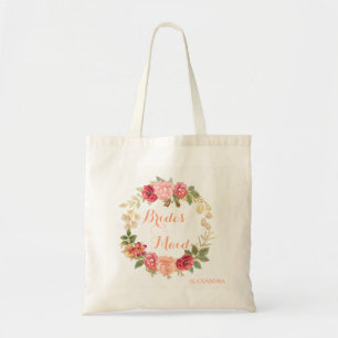 Tote Bag Rose mariage de couronne en or rose païen