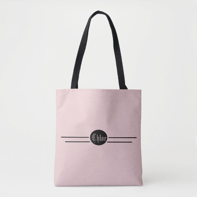 Tote Bag Rose modifiable (Devant)