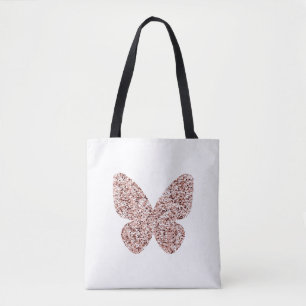 Tote Bag Rose Parties scintillant or Monarch Clipart Cute B