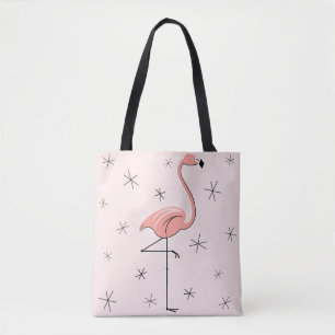 Tote Bag Rose partout fourre-tout de Flamant rose