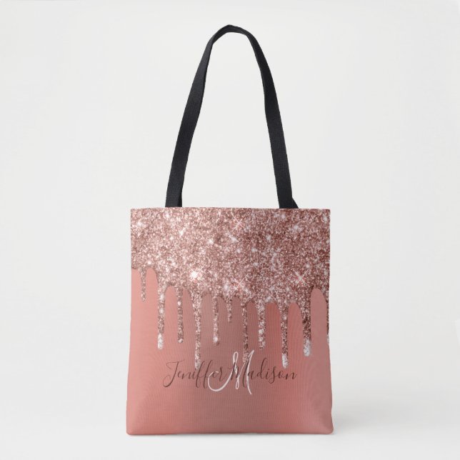 Tote Bag Rose personnalisé Parties scintillant Gold Drivers (Devant)