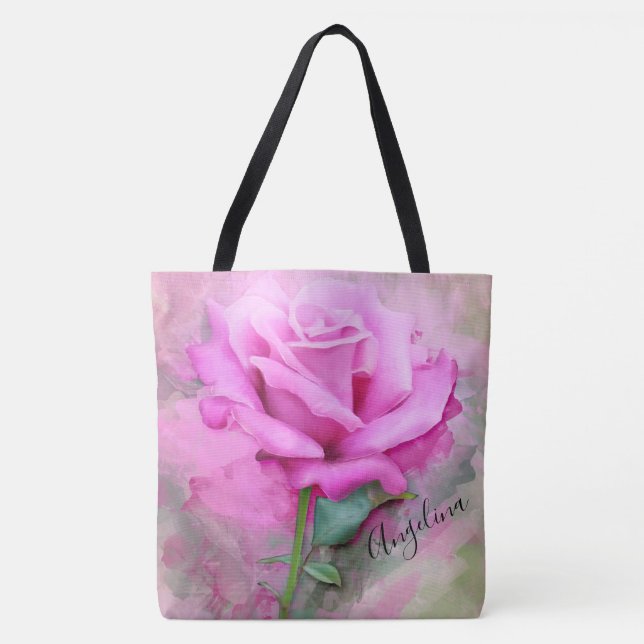 Tote Bag Rose rose rose (Devant)