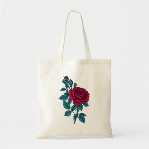 Tote Bag Rose rouge