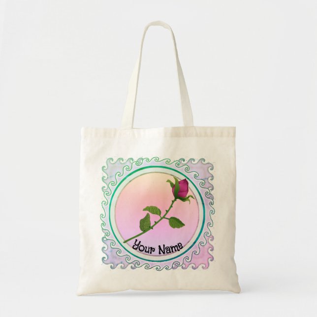 Tote Bag Rose rouge (Devant)
