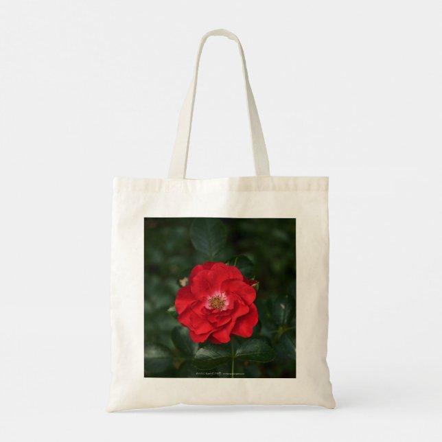 Tote Bag Rose rouge P6568 (Dos)