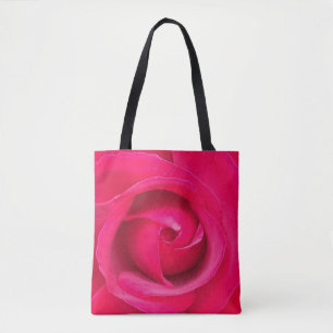 Tote Bag Rose rouge romantique