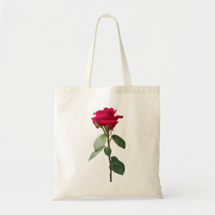 Tote Bag Rose rouge simple