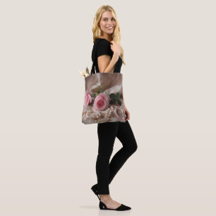 Tote Bag Rose Silken