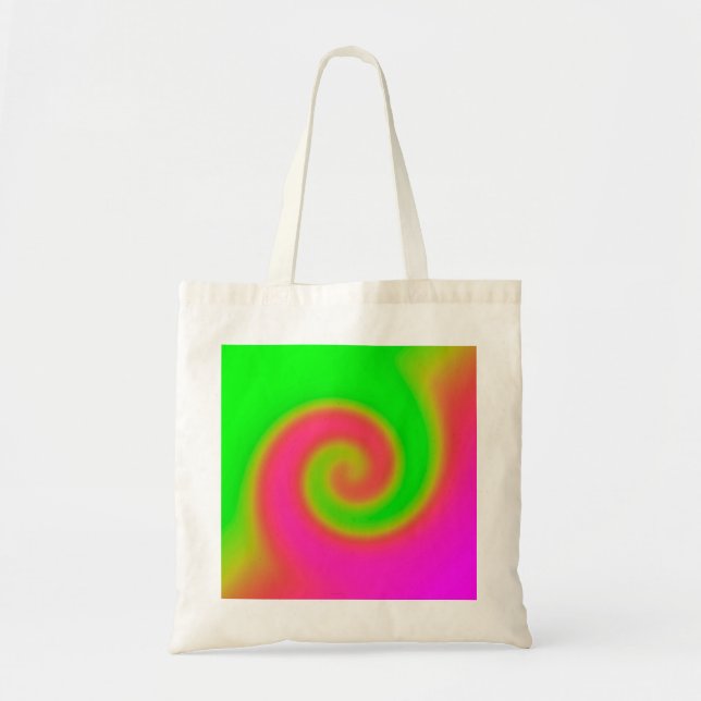 Tote Bag Rose vert torse (Devant)