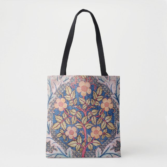 Tote Bag Rose Wreath, William Morris (Devant)