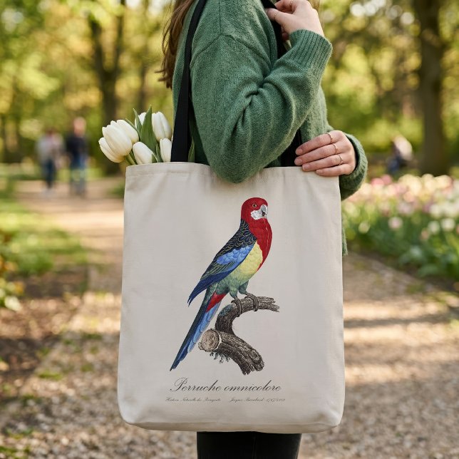 Tote Bag Rosella orientale ou Perruche à tête pâle (Eastern rosella or Platycercus eximius parakeet. Tote Bag)