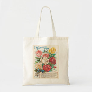 Tote Bag Roses Anciens Publicité Rétro