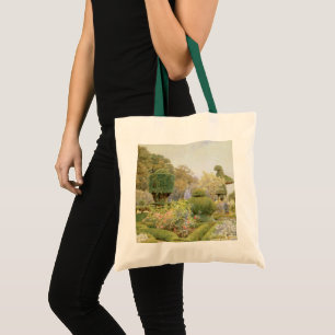 Tote Bag Roses et Œillets d'Elgood, Jardin Anglais Vintage