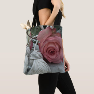 Tote Bag Roses Et Tassels
