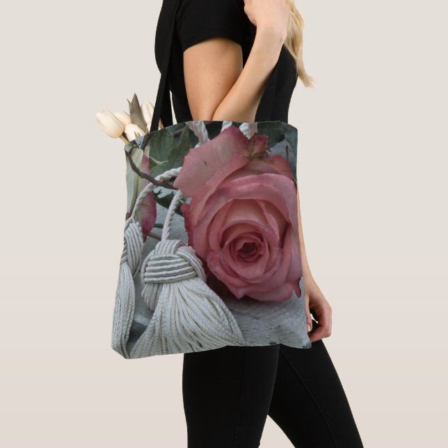 Tote Bag Roses Et Tassels (De près)