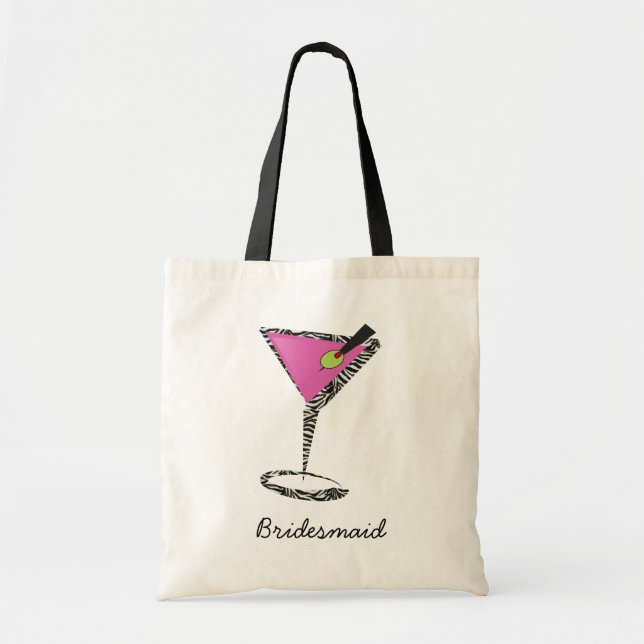Tote Bag roses indien de martini d'amusement (Devant)