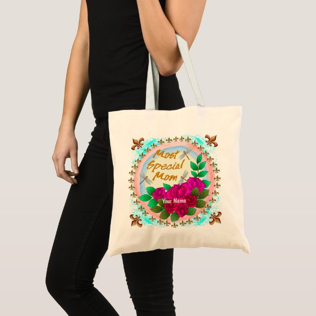 Tote Bag  Roses pour Maman Spéciale  (Devant (produit))