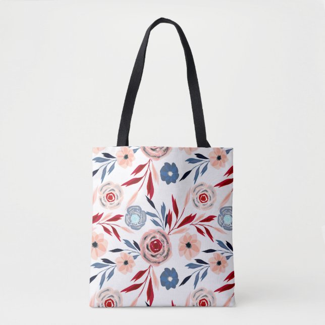 Tote Bag Roses roses (Devant)