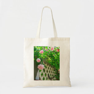 Tote Bag Roses roses et treillis roses - Le vignoble de Mar