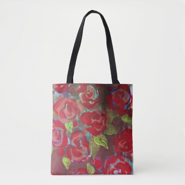 Tote Bag Roses Rouges (Devant)