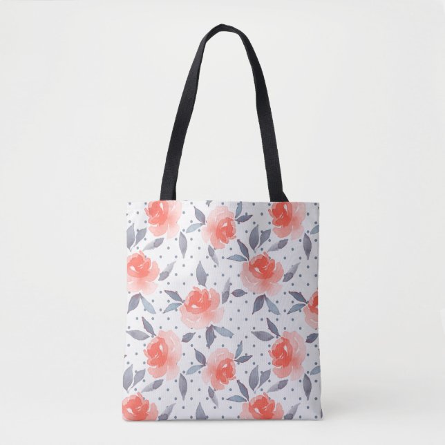 Tote Bag Roses rouges (Devant)