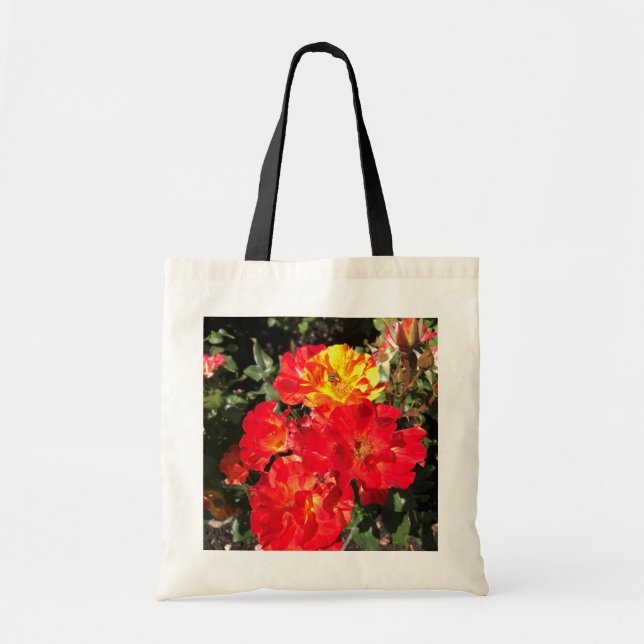 Tote Bag Roses rouges et jaunes, Portland, Oregon (Devant)