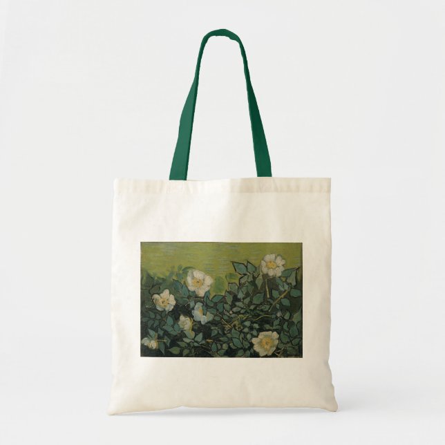 Tote Bag Roses sauvages de Vincent van Gogh (Devant)
