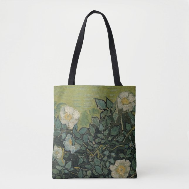 Tote Bag Roses sauvages par Vincent van Gogh (Devant)