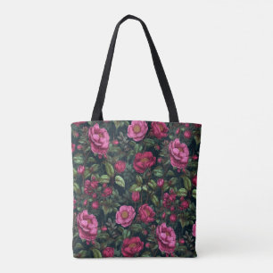 Tote Bag Roses sauvages roses