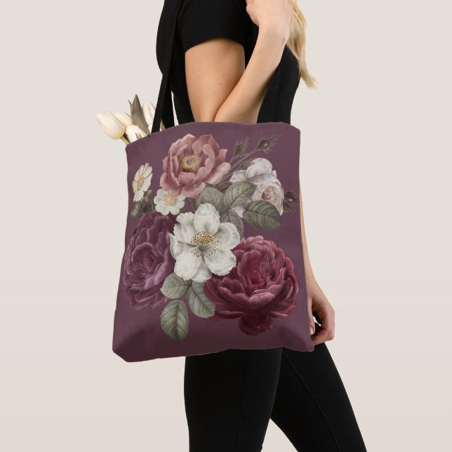 Tote Bag Roses vintages (De près)