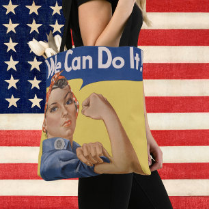 Tote Bag Rosie la riveteuse patriotique vintage, Nous pouvo