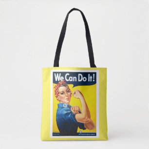 Tote Bag Rosie le Riveter Nous pouvons le faire mignonne et