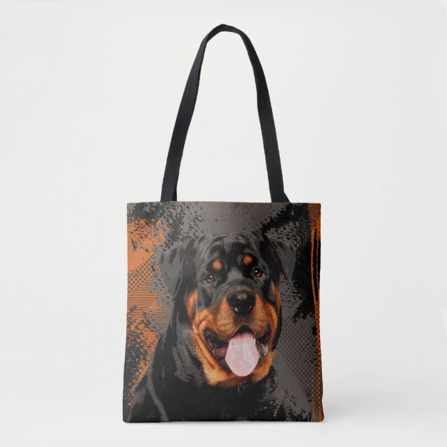 Tote Bag Rottweiler - art numérique de Metzgerhund (Devant)